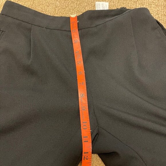 ZARA Textured Crepe Pants with Gold Side Stripe Black – S - Picture 11 of 13